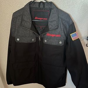 Snap-On Tools Men's Quilted Hooded Jacket w/American Flag